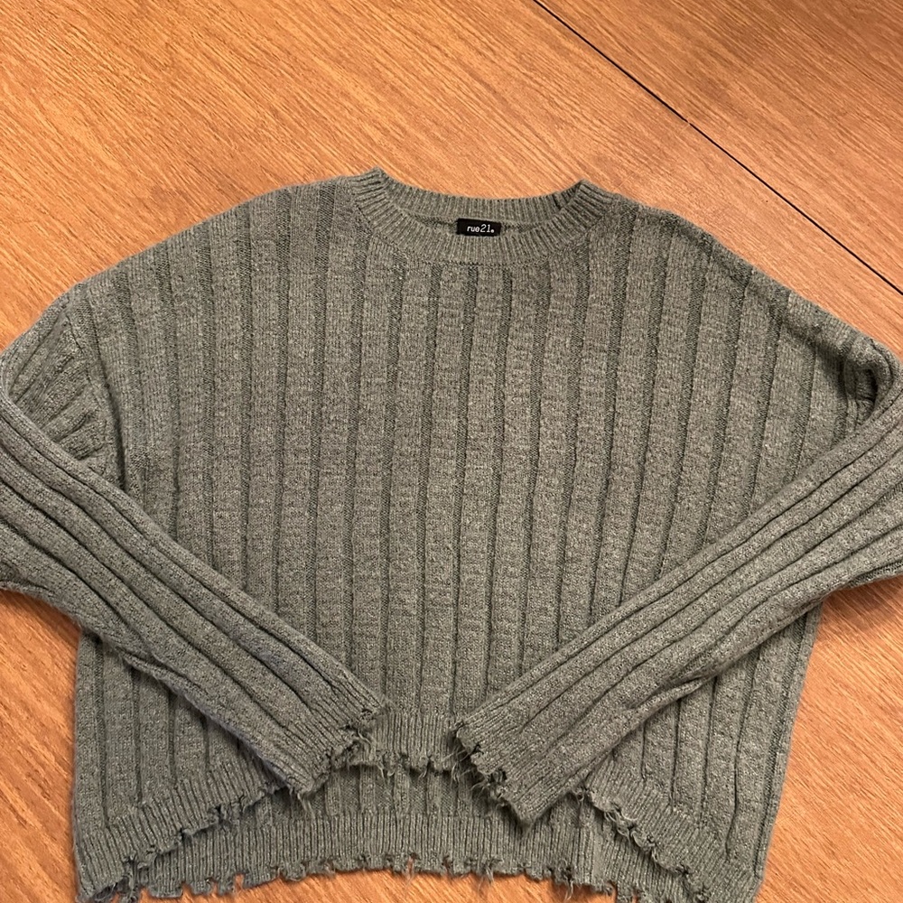 Rue21 distressed sweater